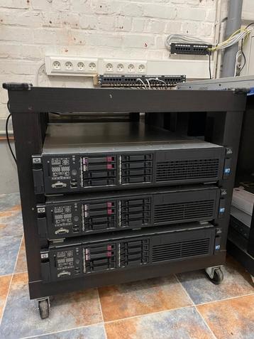 Drie servers HP ProLiant DL380 G7 HA cluster.  beschikbaar voor biedingen