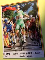 wielerkaart 2022  team visma wout van aert, Sport en Fitness, Verzenden, Zo goed als nieuw