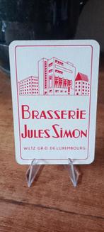 Brasserie bière 1 carte à jouer Simon, Collections, Enlèvement ou Envoi, Utilisé, Panneau, Plaque ou Plaquette publicitaire, Autres marques
