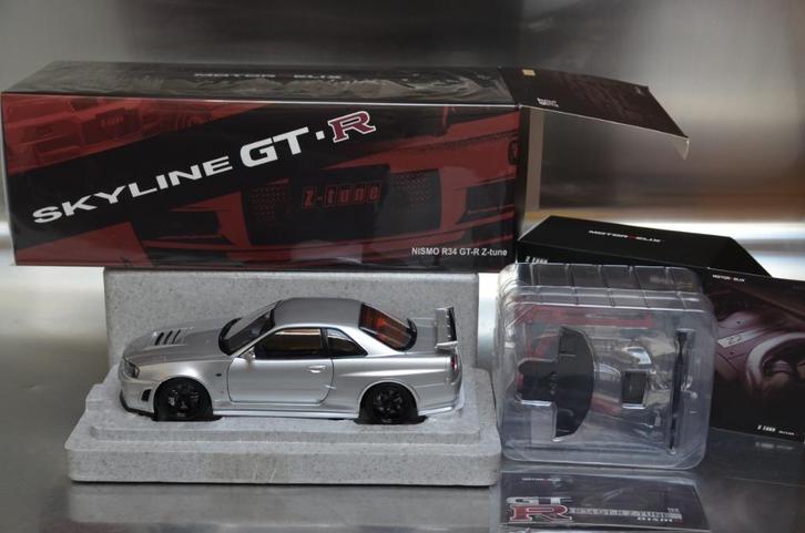 1/18 Nissan Skyline R34 GTR Z-Tune Z2 Motohelix, Hobby en Vrije tijd, Modelauto's | 1:18, Nieuw, Auto, Overige merken, Ophalen of Verzenden