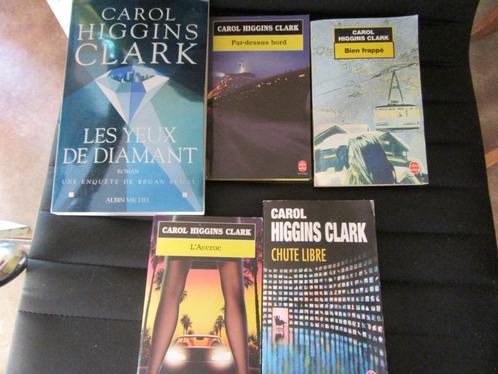 E lot de 5 romans de Carol Higgins Clark 4 Poche 1 Albin Mic, Livres, Policiers, Utilisé, Enlèvement