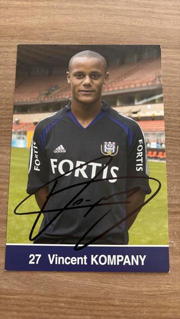 Gesigneerde foto Vincent Kompany beschikbaar voor biedingen