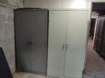 Ijzeren 2 deurskasten met leggers, Ophalen, Gebruikt