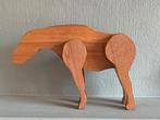 Massief houten paard, Antiek en Kunst, Kunst | Beelden en Houtsnijwerken, Ophalen of Verzenden