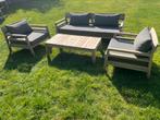 Teaken Loungeset, Tuin en Terras, Ophalen, 5 zitplaatsen, Teakhout, Loungeset