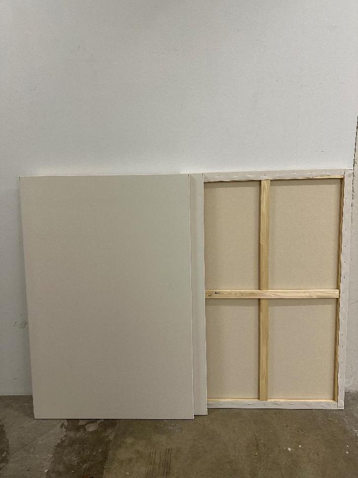 Set van Twee Schildersdoeken 100x80cm,3D- incl. Verzenden, Hobby & Loisirs créatifs, Peinture, Neuf, Toile, Enlèvement ou Envoi