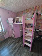 Stapelbed met bureau inbegrepen in de kledingkast, Kinderen en Baby's, Kinderkamer | Stapelbedden en Hoogslapers, Ophalen, Gebruikt