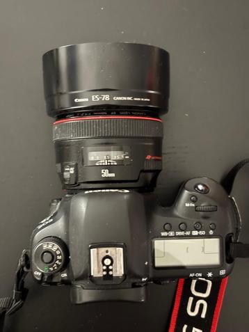 Canon 5D Mk 4 + Canon 50mm f1.2 usm + accessoires beschikbaar voor biedingen