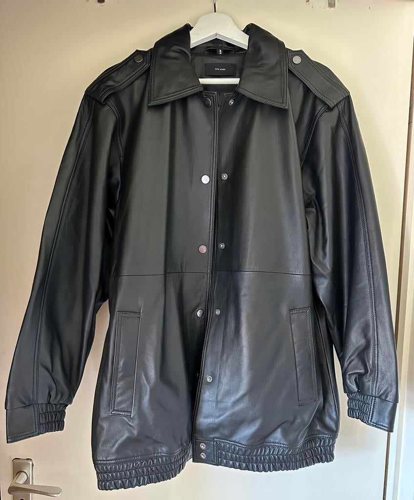 Magnifique veste en cuire toute neuve, Enlèvement, Neuf, Taille 36 (S), Noir