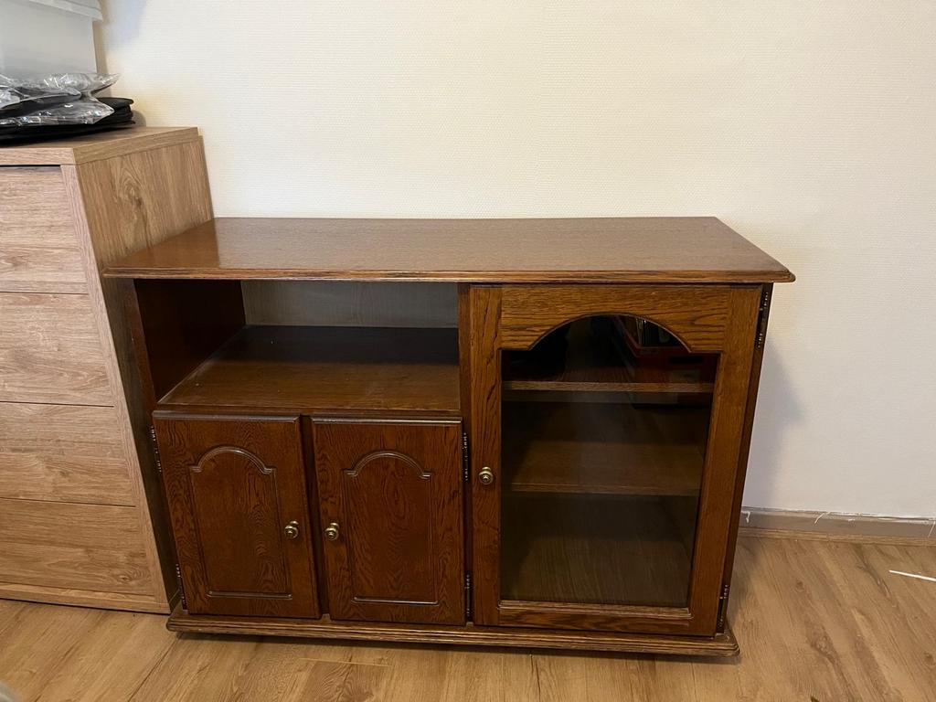Meuble TV en chene, Maison & Meubles, Enlèvement, Utilisé