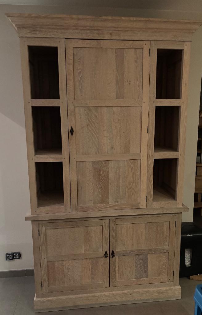 Eiken eetplaats, Huis en Inrichting, Ophalen, Zo goed als nieuw, Landelijk, 8 stoelen of meer