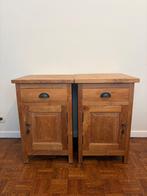meubles en teck massif tables de chevet, Enlèvement, Bois
