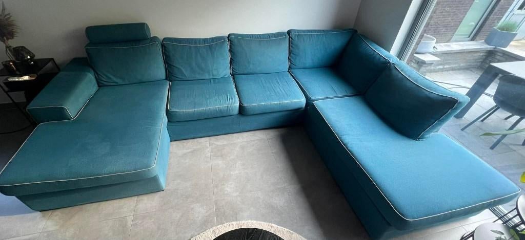 Ruime hoeksalon, Ophalen, Gebruikt, 125 tot 150 cm, Hoekbank