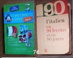 Italien méthode 90 jours 7€+ gratuit guide de conversation, Italien, Enlèvement ou Envoi, Utilisé, Non-fiction