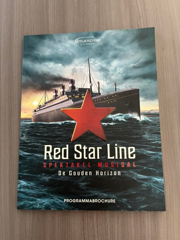 Programmaboek musical Red Star Line, Ophalen of Verzenden