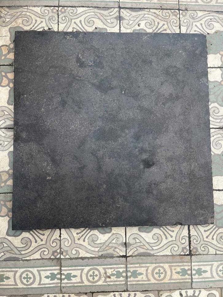 Terrastegels blauwe steen 50/50, Tuin en Terras, Tegels en Klinkers, Gebruikt, Terrastegels, Natuursteen, 5 tot 10 m², Ophalen