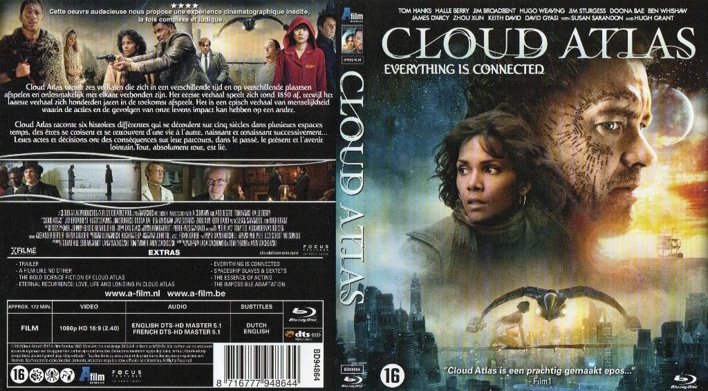cloud atlas (blu-ray) neuf, CD & DVD, Blu-ray, Comme neuf, Science-Fiction et Fantasy, Enlèvement ou Envoi