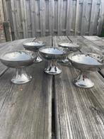 Set of 5 Vintage Motta Italy Metal Dessert Bowls, Antiek en Kunst, Ophalen of Verzenden