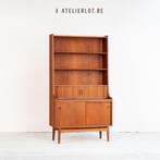 Vintage boekenkast / secretaire design Johannes Sorth, Enlèvement, Utilisé