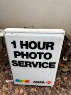 panneau lumineux AGFA photo service, TV, Hi-fi & Vidéo, Appareils photo analogiques, Enlèvement, Ne fonctionne pas, Polaroid, Autres Marques