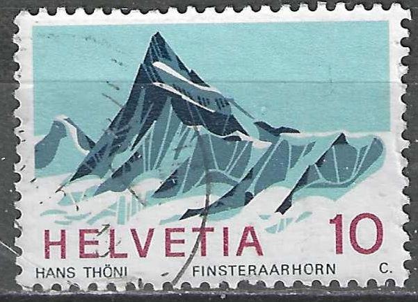 Zwitserland 1966 - Yvert 775 - Alpen - Finsteraarhorn (ST), Postzegels en Munten, Postzegels | Europa | Zwitserland, Gestempeld