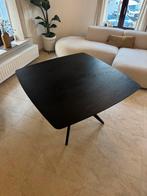 Eettafel vierkant - zwart - 75x120x120 cm, Huis en Inrichting, Ophalen, Zo goed als nieuw, Vierkant, Metaal