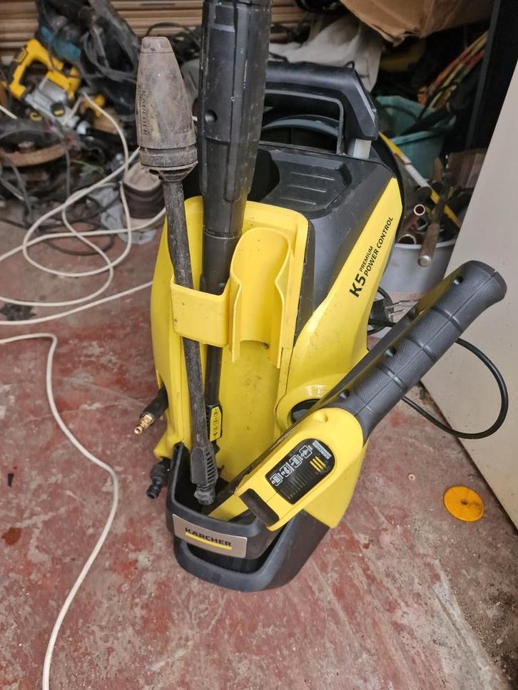 Hogedrukreiniger karcher k 5  power premium control/ 145 bar, Tuin en Terras, Hogedrukreinigers, Gebruikt, Elektrisch, Met regelbare waterdruk