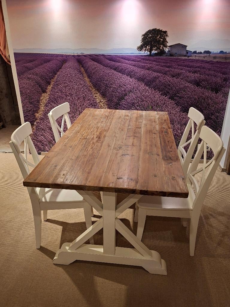 Table à manger Sologne (Maisons du monde), Maison & Meubles, Quatre personnes, Enlèvement ou Envoi, Comme neuf, 50 à 100 cm