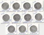 50 FR ZILVER TYPE SCHILDEN 11 VERSCHILLENDE, Timbres & Monnaies, Monnaies | Belgique, Enlèvement ou Envoi, Argent, Argent