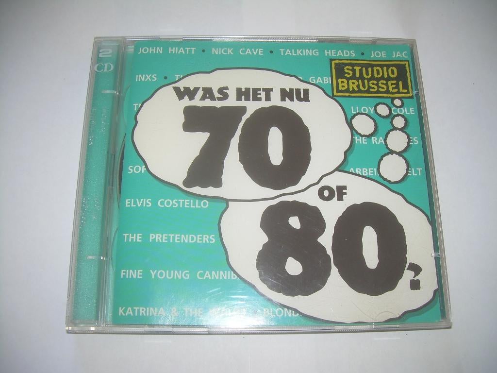 2 CD S - STUDIO BRUSSEL - WAS HET NU 70 OF 80- VOL 1, Ophalen of Verzenden, Zo goed als nieuw, Pop