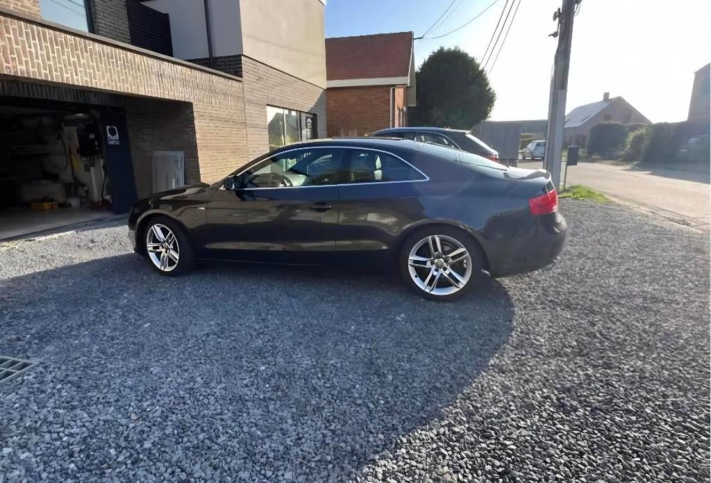 Audi a5 2.0 tdi Sline, Zwart, Zwart, Leder, Vierwielaandrijving