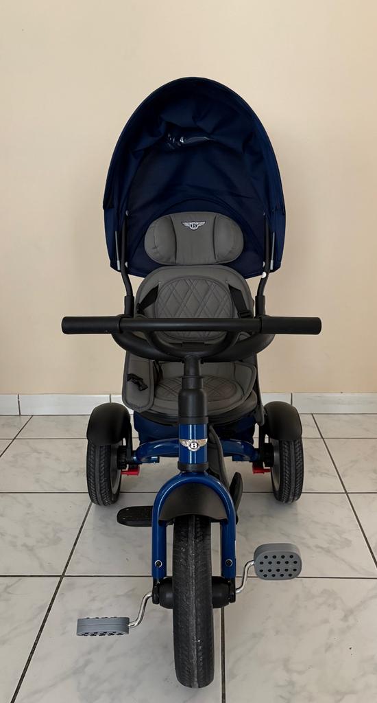 Bentley trycycle 6 in 1 driewieler en buggy sequin bleu, Ophalen, Zo goed als nieuw, Verstelbare rugleuning