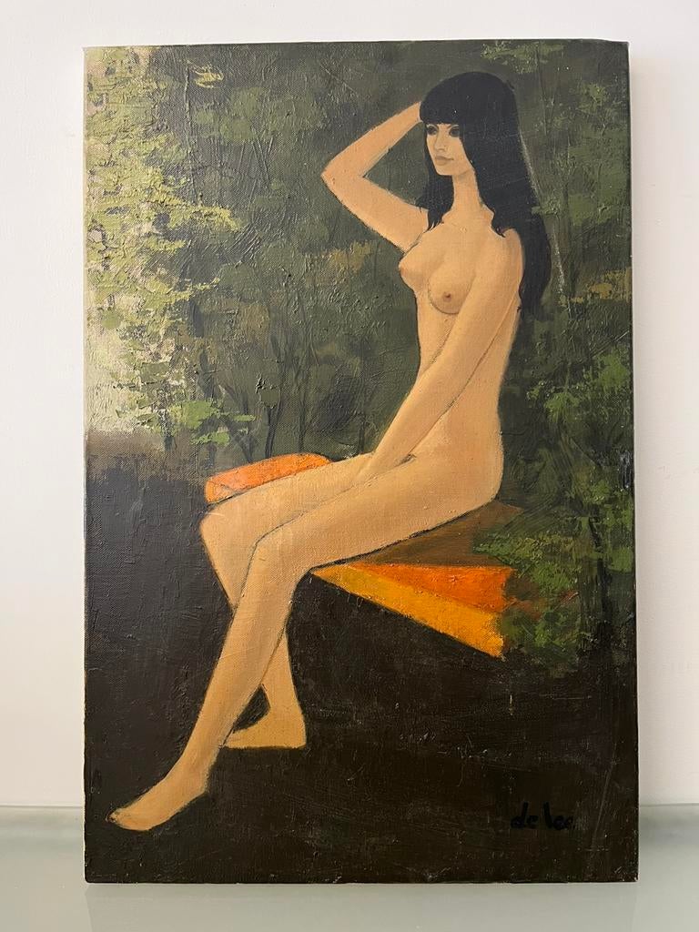 Peinture à l'huile de Jan De Lee - nude, Enlèvement ou Envoi