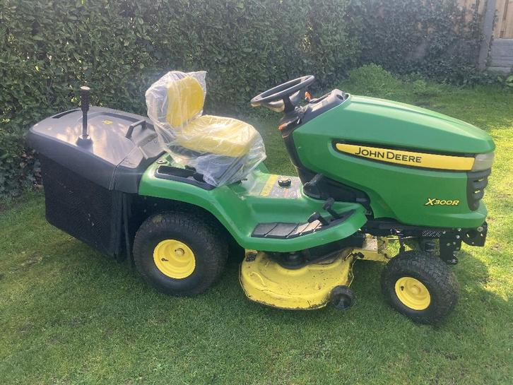 john deere zitmaaier, Tuin en Terras, Zitmaaiers, Gebruikt, 90 tot 120 cm, Elektrische starter, Opvangbak, Ophalen