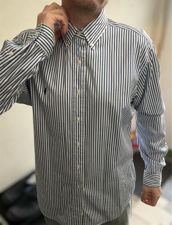 Ralph Lauren XL shirt mens relaxed fit, Kleding | Heren, T-shirts, Zo goed als nieuw, Maat 56/58 (XL), Blauw, Ophalen of Verzenden