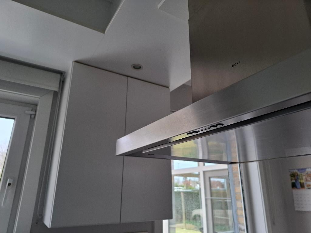 Dampkap Novy als nieuw, Ophalen, Zo goed als nieuw, Vrijstaand, Eilandschouwkap