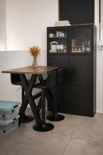 Tafel met barkrukken - barkast, Ophalen, Gebruikt