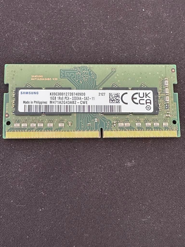 Samsung DDR4 RAM-stick van 16 GB, Computers en Software, RAM geheugen, Ophalen, Zo goed als nieuw, DDR4, 16 GB