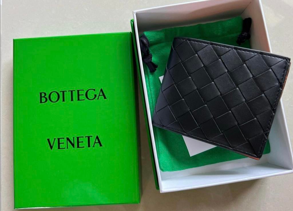 Authentieke Bottega Veneta portemonnee zeldzaam nieuw, Overige merken, Verzenden, Zwart, Nieuw