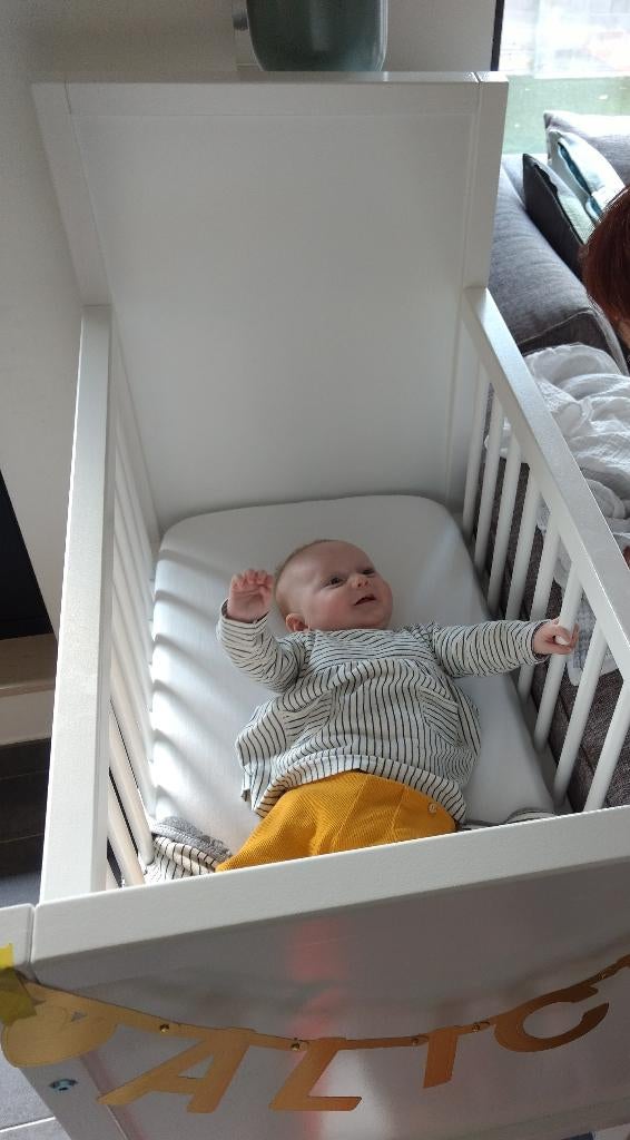 Babybedje 40x80cm + matras aerosleep + 3 hoeslakens aerosl, Kinderen en Baby's, Ophalen, Gebruikt, Ledikant