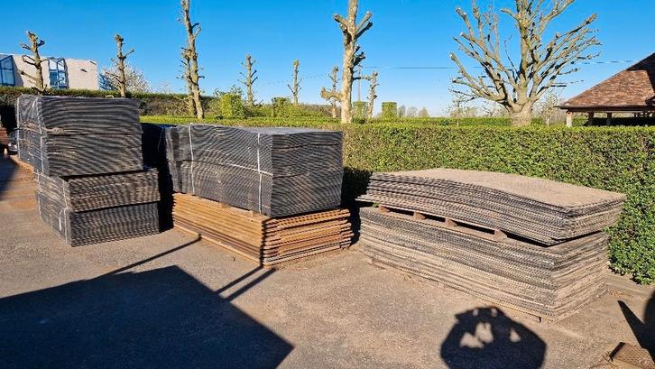 Gebruikte Kunststof Rijplaten afm 15x1200x2400 mm, Doe-het-zelf en Bouw, Overige Doe-Het-Zelf en Bouw, Gebruikt, Ophalen