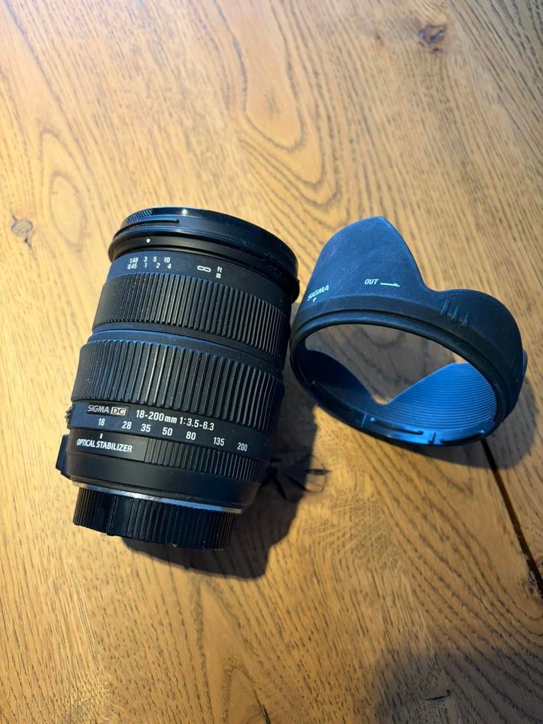 Sigma 18-200, Ophalen, Gebruikt