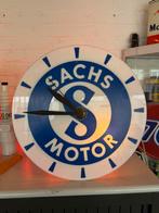 Éclairage d'horloge publicitaire Old SACHS Motor, Enlèvement, Utilisé, Table lumineuse ou lampe (néon)