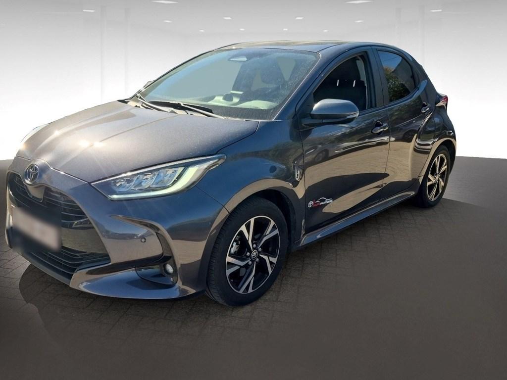 Toyota Yaris  1.5hv iconic, Automaat, Zwart, Blauw, 5 deurs