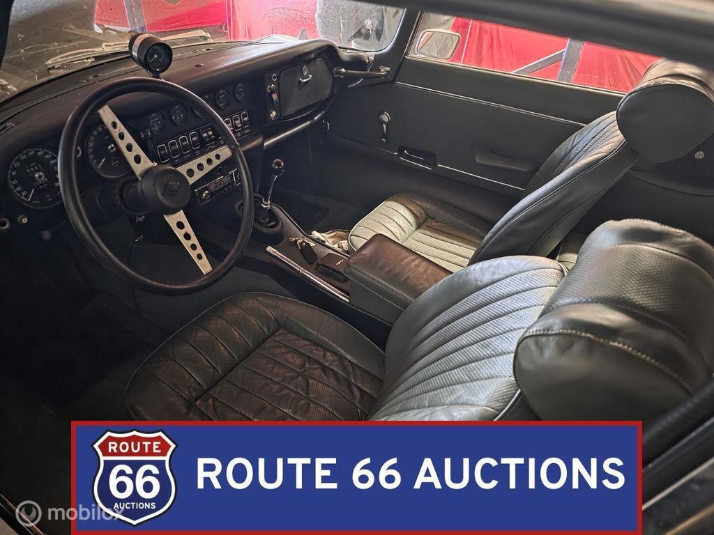Jaguar E-Type Coupe | 1971 | Route 66 Auctions, Auto's, Zwart, Bedrijf, Handgeschakeld, Overige carrosserie