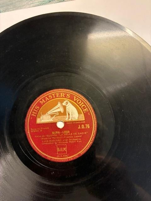 Vieux Disque 78 tours, Collections, Rétro, Enlèvement, Autres types