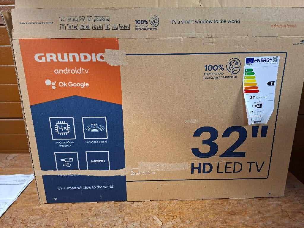 tele led, Audio, Tv en Foto, Televisies, Ophalen, HD Ready (720p), 80 tot 100 cm, Grundig
