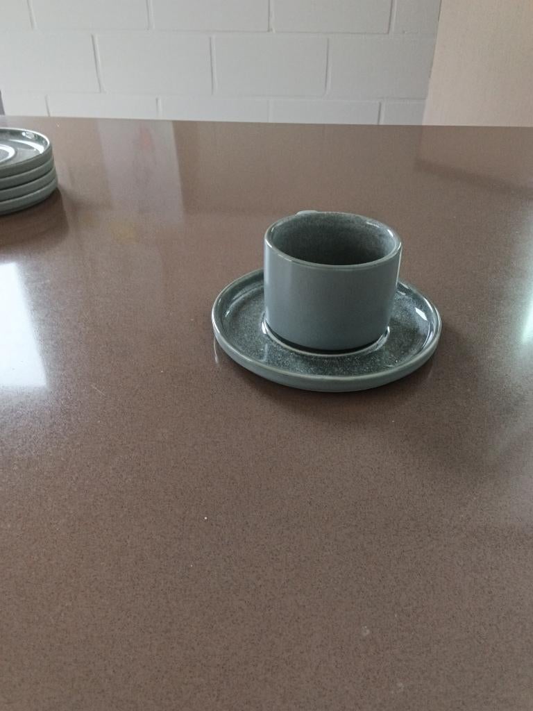 Sachet + soucoupe sel et poivre, Maison & Meubles, Cuisine | Vaisselle, Neuf, Tasse(s) et/ou soucoupe(s), Uni, Poterie, Enlèvement