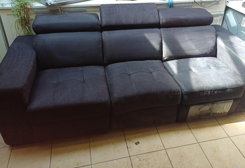 Zetel, Maison & Meubles, Canapés | Salons, Utilisé, Banc droit, Trois personnes, 200 à 250 cm, 75 à 100 cm, Tissus, Enlèvement