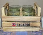 Bacardi Rum Cola Cuba - Glas Glazen - Houten Kist - Krat, Ophalen of Verzenden, Zo goed als nieuw, Overige typen